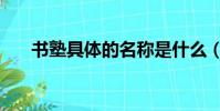 書塾具體的名稱是什么(書塾的意思)