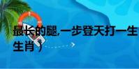 最長的腿,一步登天打一生肖(一步登天打一生肖)