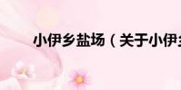 小伊鄉鹽場(關于小伊鄉鹽場簡介)