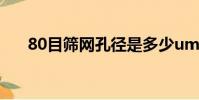 80目篩網孔徑是多少um(80目篩網)