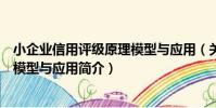小企業信用評級原理模型與應用(關于小企業信用評級原理模型與應用簡介)
