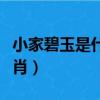 小家碧玉是什么生肖動物（小家碧玉是什么生肖）