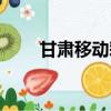甘肅移動彩鈴官網（甘肅移動彩鈴）