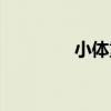 小體重（關于小體重簡介）