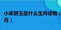 小家碧玉是什么生肖動物(小家碧玉是什么生肖)