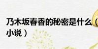 乃木坂春香的秘密是什么(乃木坂春香的秘密小說)