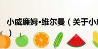 小威廉姆·維爾曼(關于小威廉姆·維爾曼簡介)