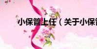 小保管上任(關于小保管上任簡介)