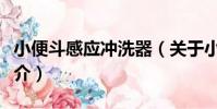 小便斗感應沖洗器(關于小便斗感應沖洗器簡介)