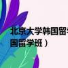 北京大學韓國留學班直接申請的費用是多少?（北京大學韓國留學班）