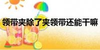 領帶夾除了夾領帶還能干嘛(領帶夾的作用)