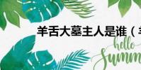 羊舌大墓主人是誰(羊舌大墓)