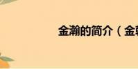金瀚的簡介(金朝翰)