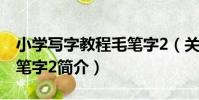 小學寫字教程毛筆字2(關于小學寫字教程毛筆字2簡介)