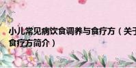 小兒常見病飲食調養與食療方(關于小兒常見病飲食調養與食療方簡介)