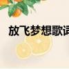 放飛夢想歌詞是什么意思（放飛夢想歌詞）