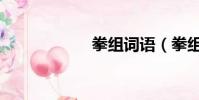 拳組詞語(拳組詞)