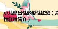 小兒滲出性多形性紅斑(關于小兒滲出性多形性紅斑簡介)