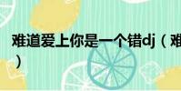 難道愛上你是一個錯dj(難道愛上你是一個錯)
