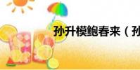 孫升模鮑春來(孫升模)