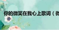 你的微笑在我心上歌詞(微笑在我心插曲)