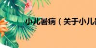 小兒暑病(關于小兒暑病簡介)