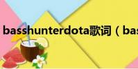 basshunterdota歌詞(basshunter dota)