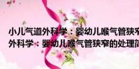 小兒氣道外科學:嬰幼兒喉氣管狹窄的處理(關于小兒氣道外科學:嬰幼兒喉氣管狹窄的處理簡介)