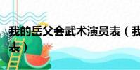 我的岳父會武術演員表(我的岳父會武術演員表)