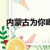 內蒙古為你喝彩歌詞（為內蒙古喝彩歌詞）
