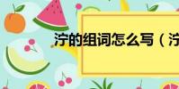 濘的組詞怎么寫(濘的組詞)
