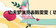 功夫夢演員表韓雯雯(功夫夢演員表)