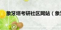 象牙塔考研社區網站(象牙塔考研社區)
