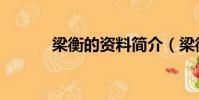梁衡的資料簡介(梁衡的資料)
