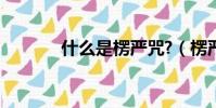 什么是楞嚴咒?(楞嚴咒百科)