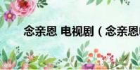 念親恩 電視劇(念親恩電視劇全集)