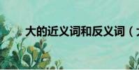 大的近義詞和反義詞(大的近義詞)