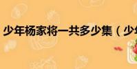 少年楊家將一共多少集(少年楊家將第二部)