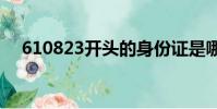 610823開頭的身份證是哪里的(6108)