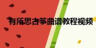 有所思古箏曲譜教程視頻(有所思 古箏)