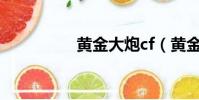 黃金大炮cf(黃金大炮)
