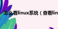 怎么看linux系統(查看linux是什么系統)
