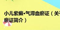 小兒紫癜·氣滯血瘀證(關于小兒紫癜·氣滯血瘀證簡介)