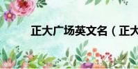 正大廣場英文名(正大廣場英文)