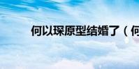 何以琛原型結婚了(何以琛原型)