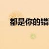 都是你的錯歌詞分析（都是你的錯歌詞）