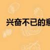 興奮不已的意思是什么（興奮不已的意思）