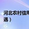 河北農村信用社待遇廊坊（河北農村信用社待遇）