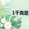 1千克是幾斤幾兩（1千克是幾斤）