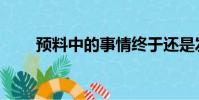 預料中的事情終于還是發生(預料)